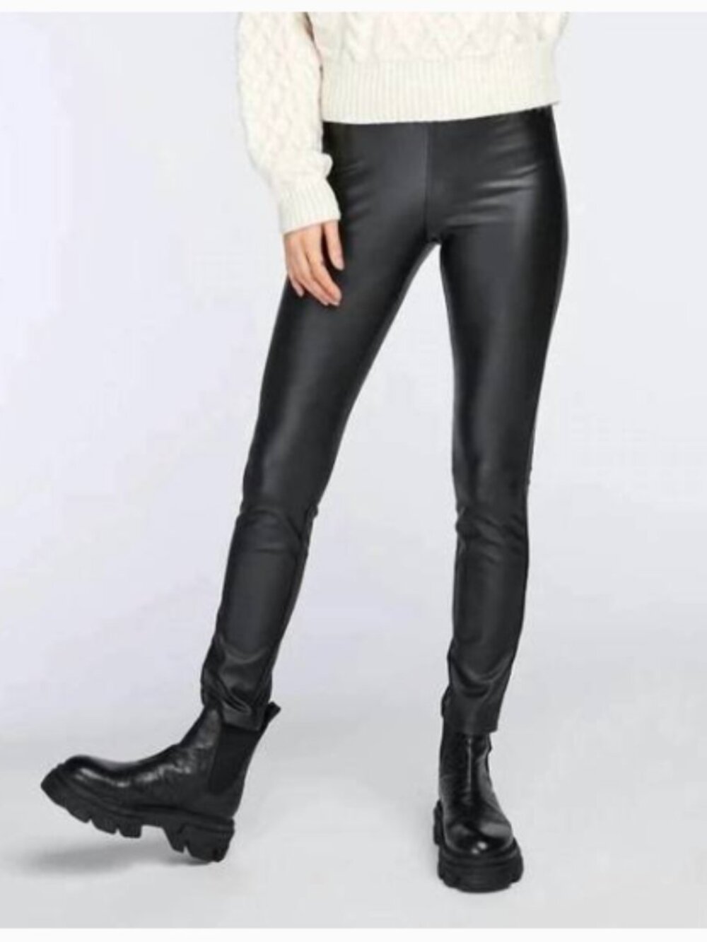 Gentle Fawn Donovan Faux Leather Legging Black S - Picture 2 of 5
